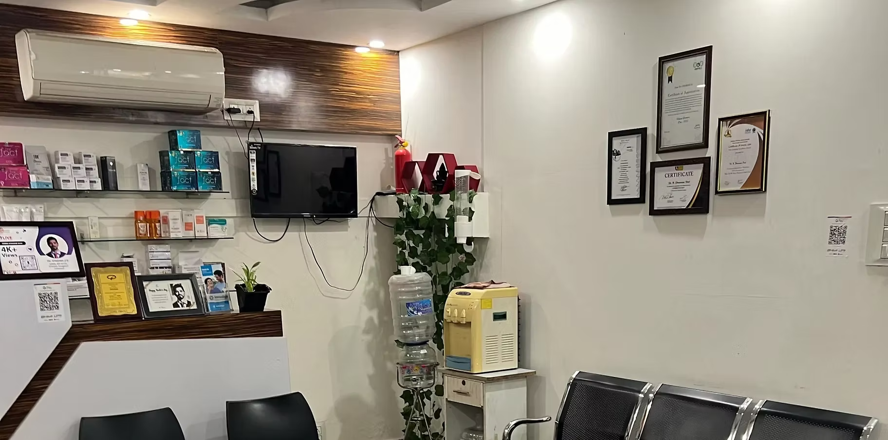 VSculpt clinic interior in Chennai